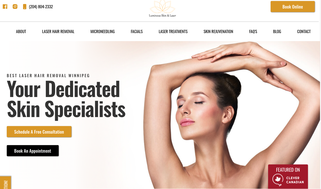 Luminous Skin & Laser Laser Hair Removal Winnipeg